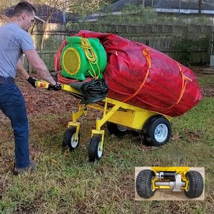 <b>Inflatable</b> Stainless Steel Large Capacity Storage Push Trolley Cart for <b>House</b> <b>Inflatable</b> Obstacle Course <b>Inflatable</b> B - Product Image 2