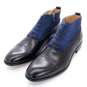 Sh10588a Envío Directo botas de vestir para hombre cuero genuino <span class=keywords><strong>2023</strong></span> invierno con cordones botas <span class=keywords><strong>Chelsea</strong></span> hombres - Product Image 2