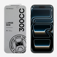 HEYBINGO 300CC HD Protection d'écran en verre trempé anti-espion 3D biseauté 0,55 mm en aluminium haute densité dureté 9H 115 Water Screen Protector