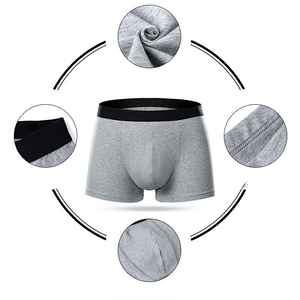 Confezione da 4 Boxer da <span class=keywords><strong>Uomo</strong></span> in Cotone, Pantaloncini da Notte, Intimo, Slip, Boxer da <span class=keywords><strong>Uomo</strong></span> Taglie Forti - Product Image 2