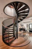 Escaliers circulaires d'escalier en spirale moderne préfabriqué pour la conception intérieure de luxe