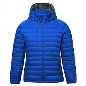 Women's Lightweight <b>Packable</b> Hooded Winter Quilted Puffer <b>Jacket</b> Detachable Sleeves Hat Zipper Closure Water Resistant Fur Wool - Product Image 1