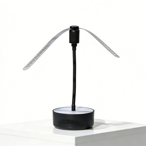 <b>Rechargeable</b> Metal Hose Fly Repellent Fan 2-in-1 LED <b>Night</b> <b>Light</b> for Home Restaurant Outdoor Pest Control - Product Image 1