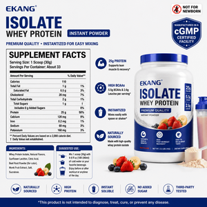 Proteína de Suero de Leche Aislada Instantánea de Marca Privada, Sabor a Frutas, Suplemento Dietético Alto en Proteínas para Fitness y Recuperación Post-Entrenamiento - Product Image 2