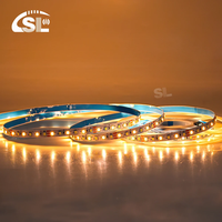 Bande lumineuse LED intelligente connectée USB 5M/10M 2835 12V 8mm CCT Trois Couleurs avec Ra 80 Corps en Cuivre pour Miroir de Salle de Bain 120 LED/m