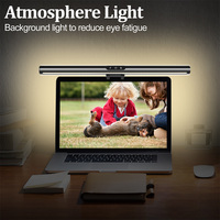 Lampe de bureau, barre lumineuse pour moniteur avec télécommande sans fil, éclairage USB pour ordinateur, éclairage de bureau pour PC, éclairage de moniteur