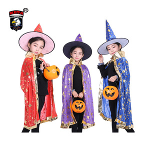 Sternemuster <span class=keywords><strong>Hema</strong></span> Party unisexe Kinder Rollenspielratamodello Strega Partito Cape Unissplay Capes pentagramme personnalisées pour enfants - Product Image 1