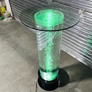 Mesa de <span class=keywords><strong>bar</strong></span> led personalizada, decoración de muebles para club nocturno, nuevo estilo, Burbuja de agua, gran oferta - Product Image 2