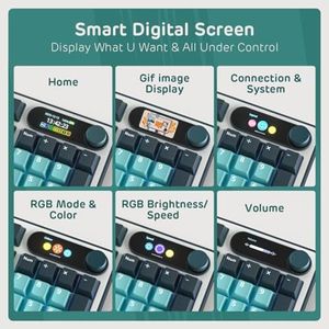 Teclado Mecánico Inalámbrico OEM ODM con Pantalla Inteligente y Perilla, Teclado para Juegos RGB <span class=keywords><strong>de</strong></span> 96 Teclas - Product Image 3