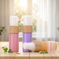 Botol Semprot Kaca Pink Hemat Biaya 10ml Botol Kaca Kosong Warna-warni dengan Semprotan Bambu