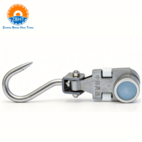 Système de poulies à double rail pour abattoir, équipement de traitement des carcasses robuste en acier inoxydable 304, certifié CE