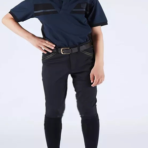 Culotte d'équitation blanche pour garçons de 6 à 16 ans, <span class=keywords><strong>pantalon</strong></span> d'équitation en silicone extensible à 4 voies, demi-siège, <span class=keywords><strong>pantalon</strong></span> d'équitation pour enfants - Product Image 5