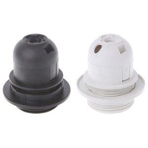 Portalámparas de Plástico Vintage Tonghua, Decorativo, de un Solo Anillo, Blanco y Negro, con Media Rosca, <span class=keywords><strong>E27</strong></span>, <span class=keywords><strong>Base</strong></span> para Bombilla LED Edison Retro <span class=keywords><strong>E26</strong></span> - Product Image 1