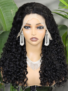 350% Human Hair <b>Wigs</b> Natural Black Water Wave Lace Front <b>Wigs</b> 12-22inch 13x4 Transparent Lace Frontal Hair <b>Wig</b> - Product Image 3