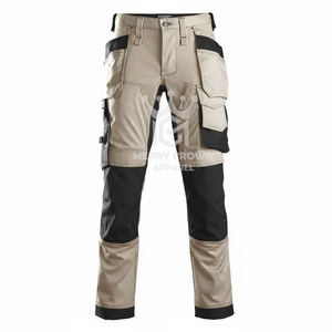 Custom Casual Stretch <b>Cargo</b> Safety <b>Work</b> Pants 100% Cotton Waterproof Eco-Friendly OEM High-Visibility Frc Clothing Curved - Product Image 1