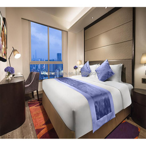 Fabricante ODM OEM, Precio de Mayoreo Directo de Fábrica, Muebles de Dormitorio para Hotel de 3 Estrellas, Juego de Cama y Ropa de Cama Personalizados con Paneles de Madera MDF - Product Image 3