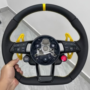Volant personnalisé bleu avec boutons de démarrage et d'arrêt pour Audi B9 A3 A4 A5 S4 RS5 S3 S4 S5 A6 A7 A8 Q5 Q7 TT R8 S6 RS6 RS7 - Product Image 4