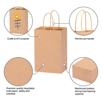 Sac fourre-tout en papier kraft écologique personnalisé, sac d'emballage pour vêtements à emporter pour supermarchés et restaurants, logo imprimé