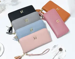 Bán Buôn Yiwu Nhà Sản Xuất Ví Dài PU Da M Letters Wallet Đối Với Phụ Nữ