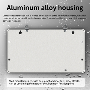 Grand écran LED mural, instrument de mesure de la température industriel, thermomètre, horloge pour <span class=keywords><strong>piscine</strong></span>, sauna - Product Image 4