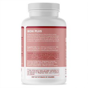 Cápsulas de Hierro Vegetarianas para Aumentar la Energía, Hierro Glicinato en Cápsulas Duras para Aumentar la Resistencia - Product Image 2