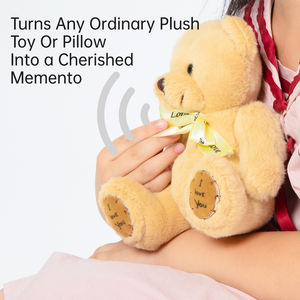 30 secondi a forma di cuore registratore Audio in plastica dispositivo elettronico di consumo con chiusura a pulsante riproduce musica e regalo di peluche - Product Image 5