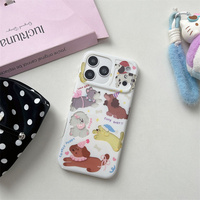 Coque de téléphone portable Happy IMD Cartoon Bow pour iPhone 17 16 15 Pro Max, impression de dessin animé mignon, PC TPU, protection contre les chocs, coque arrière