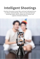 Support de téléphone intelligent avec suivi automatique du visage, stabilisateur de cardan, trépied IA, perche à selfie, télécommande pour prise de vue, rotation 360°
