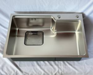 Évier rectangulaire à montage sous plan Leimanxi, design moderne, fait à la main, évier simple, robinet personnalisable, épaisseur personnalisable, modèle 6845B SUS, cuisine - Product Image 2