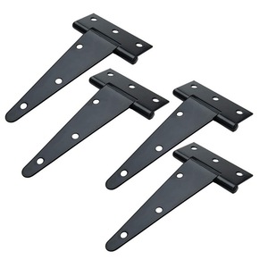 RHETECH Heavy-Duty T-Strap Shed Bisagra <span class=keywords><strong>Hierro</strong></span> negro Hardware <span class=keywords><strong>forjado</strong></span> Puerta <span class=keywords><strong>de</strong></span> acero a prueba <span class=keywords><strong>de</strong></span> herrumbre Puertas <span class=keywords><strong>de</strong></span> Granero <span class=keywords><strong>Bisagras</strong></span> en T Puertas - Product Image 2
