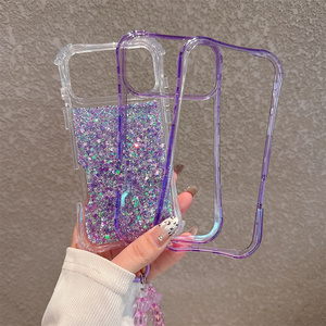 Funda para Teléfono Móvil con Brillantina y Cadena, 3 en 1, para iPhone 17 16 Pro Max, con Correa y Protección Antigolpes - Product Image 6