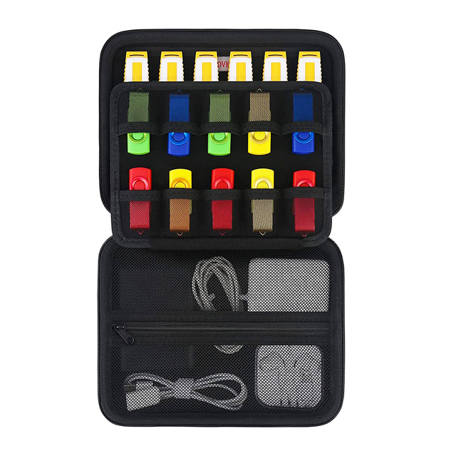 Customized Protective Empty USB Flash Drive Memory Case Organizer Packaging Charging Bag holder
