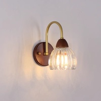 Nuevo Estilo nórdico de mediados de siglo, lámpara de pared Retro china, luz LED creativa para dormitorio, sala de estar, pasillo, escalera