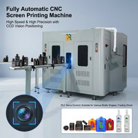 Impresora de Pantalla de Alta Precisión con Visión CCD Automática, Control Servo de 3 Colores para Botellas Cilíndricas y Cuadradas, Envases de Cosméticos y Cuidado de la Piel