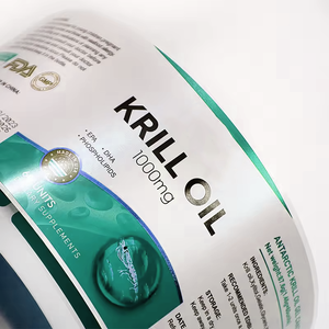 Tùy chỉnh in logo Sticker không thấm nước tự dính Vinyl CuộN chai bao bì nhãn tùy chỉnh chai dán - Product Image 1