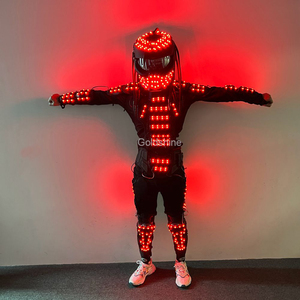 ชุดนักล่า LED เปลี่ยนสี RGB สำหรับไนต์คลับ,ชุดคอสเพลย์นักรบเหล็กหุ่นยนต์นักเต้นบนเวทีสีโรงงาน - Product Image 4