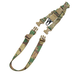 Ceinture élastique tactique réglable, bande élastique multifonctionnelle de camouflage, sangle étanche, crochet en métal à point unique, <span class=keywords><strong>corde</strong></span> de ceinture - Product Image 5