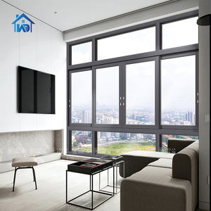 หน้าต่างบานเลื่อนอลูมิเนียมกระจกสองชั้นสไตล์ยุโรปแบบกำหนดเอง พร้อมการเปิดแนวนอนและมุ้งลวดแม่เหล็ก ดีไซน์ทันสมัย - Product Image 5