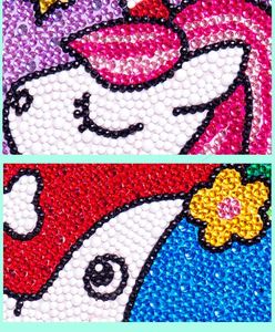 Nuovo Kit Artistico Fai-da-Te per Bambini 15x15cm, Pittura Diamante 5D con Motivo Mucca, Set per Dipingere con Gemme e Cornice per Ragazze 9-12 Anni, Personalizzabile - Product Image 5