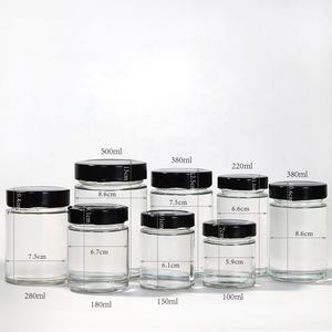 Ventes en gros <span class=keywords><strong>de</strong></span> petits pots en verre vides pour aliments avec couvercles, 100 ml, 200 ml, 300 ml, pots en verre pour <span class=keywords><strong>confiture</strong></span>, miel, cornichons - Product Image 3