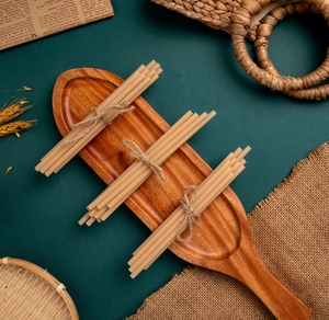 Pailles à boire jetables en bagasse de canne à sucre biodégradables et compostables, vente en gros au Vietnam - Product Image 1