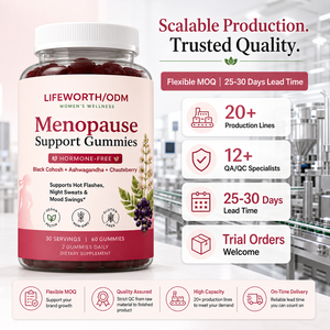 LIFEWORTH Fabricante de Gomitas para el Bienestar Femenino y la Menopausia de Marca Privada, Fórmula Personalizada con Suplemento de Cohosh Negro y Chasteberry a Granel - Product Image 4