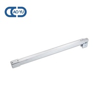 Barre de support de porte de douche moderne en acier inoxydable pour salle de bain en verre Design élégant en acier inoxydable