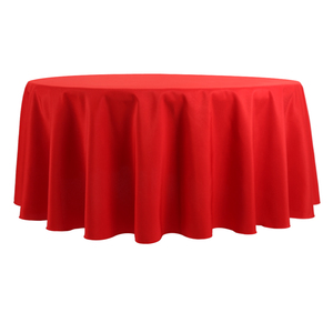 Nappe ronde en polyester tissé de haute qualité (132 points) pour mariages et fêtes, avec housses de chaise personnalisables – Vente en gros - Product Image 3