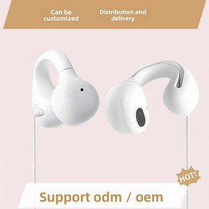 Casque à conduction osseuse filaire, conception non intra-auriculaire, cordon de 1,2 m, interface Type-C/3,5 mm, conception d'attache auriculaire sans douleur, utilisation sur ordinateur de bureau/ordinateur portable - Product Image 3