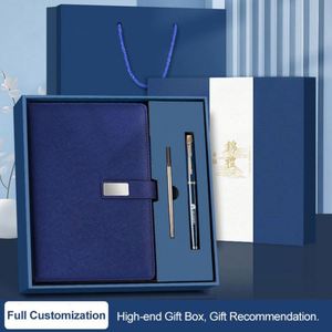 Caja de Regalo con Bolígrafo, Cuaderno de Oficina de Cuero PU A5, Agenda de Tapa Dura, Planificador Diario - Product Image 3