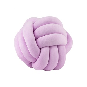 Funda de terciopelo más vendida y relleno de algodón PP, cojines para sofá, cojines, cojín de nudo colorido personalizado, cojín de bola - Product Image 6