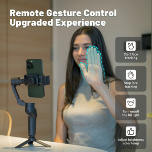 Trípode con Seguimiento Facial Automático para iOS y Android, Estabilizador para Smartphone, Gimbal con Sensor de IA para Tiktokers, Youtubers y Creadores de Vlogs - Product Image 3