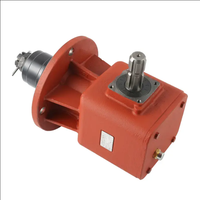 Harga pabrik dua poros 1 3/8 "Z6 Spiral Bevel Gearbox untuk PTO rasio poros 2:1 maju dan mundur rotasi mesin pertanian