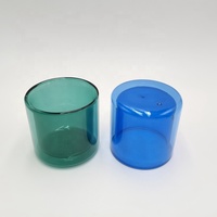 Verre à haute teneur en borosilicate résistant à la chaleur teinté couleur double paroi tasse à café verre à eau chaude
